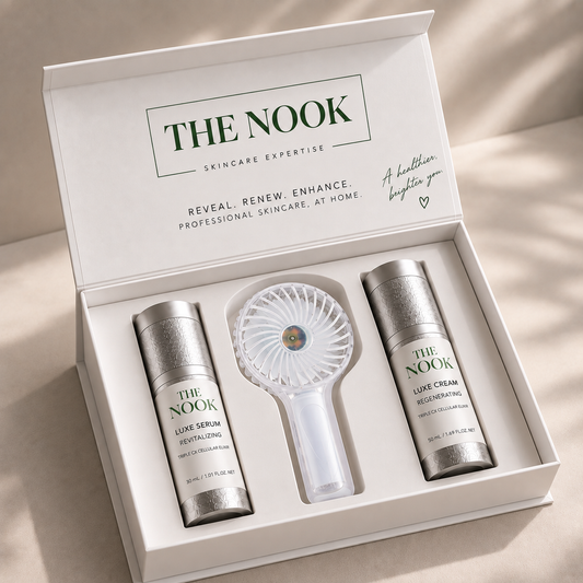 2-Piece Skincare Set + Mini Fan
